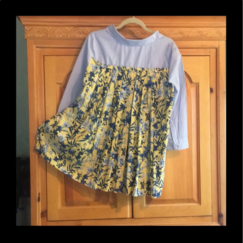 Lg Tommy Hilfiger top/tunic blue/wht stripe